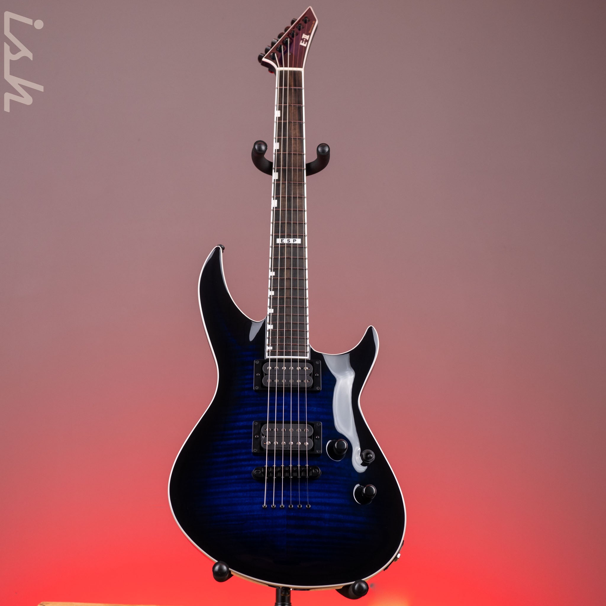 ESP E-II Horizon-III FM Reindeer Blue Demo – Ish Guitars