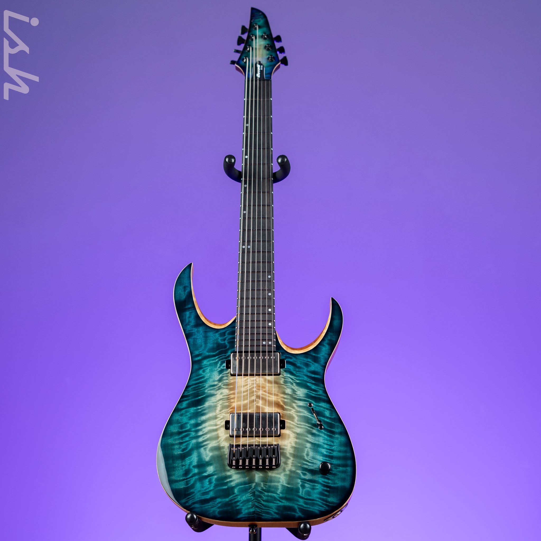 Mayones Duvell Elite 7 Electric Guitar Natural Fade Turquoise
