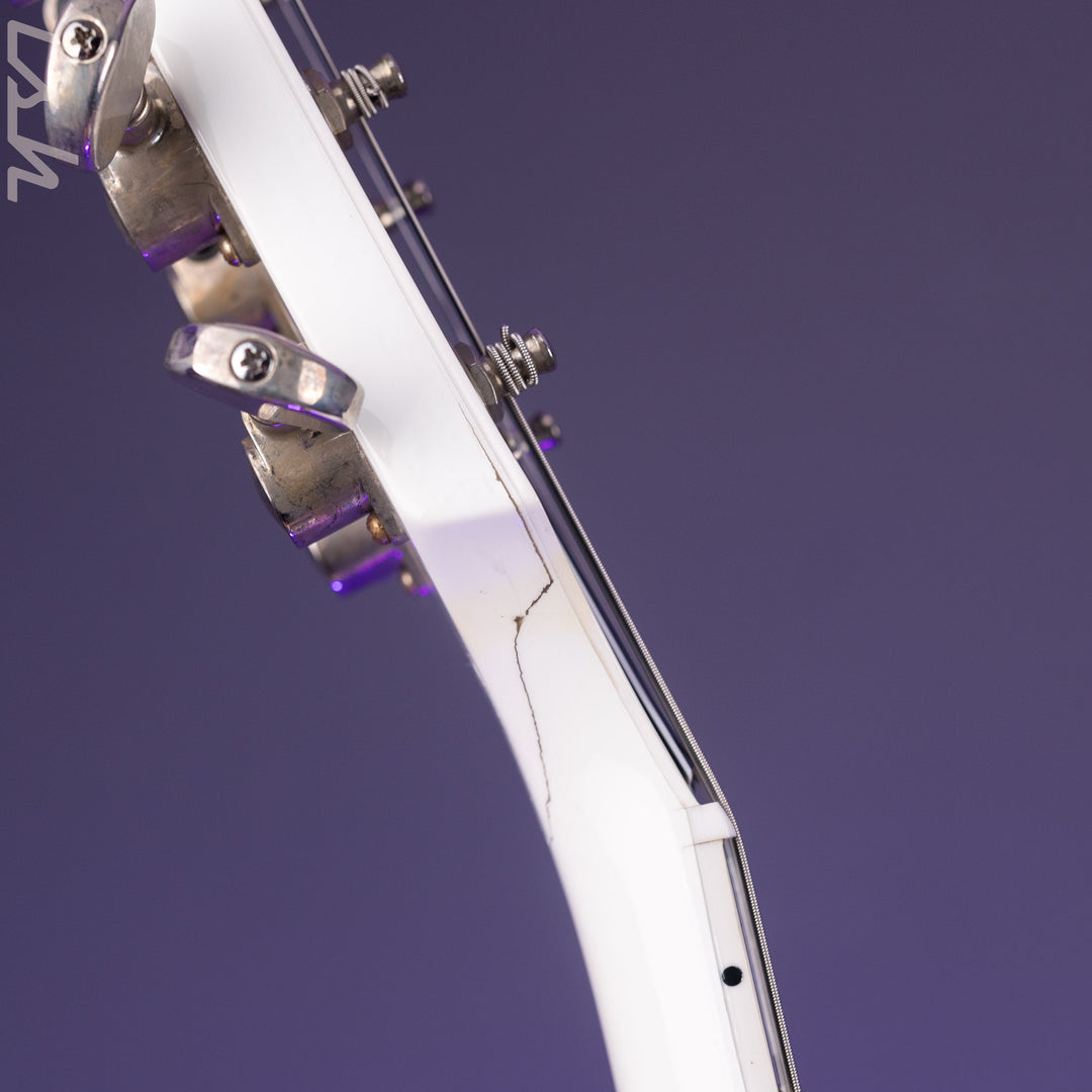 2022 Gibson Les Paul Custom White - Headstock Repair