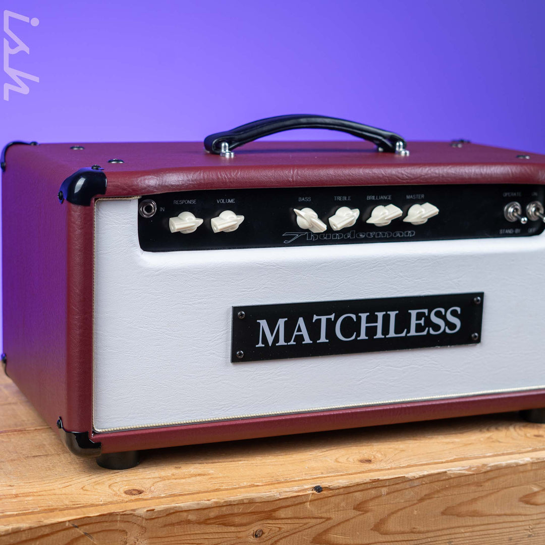 Matchless Thunderman Bass Amplifier Head Burgundy/White