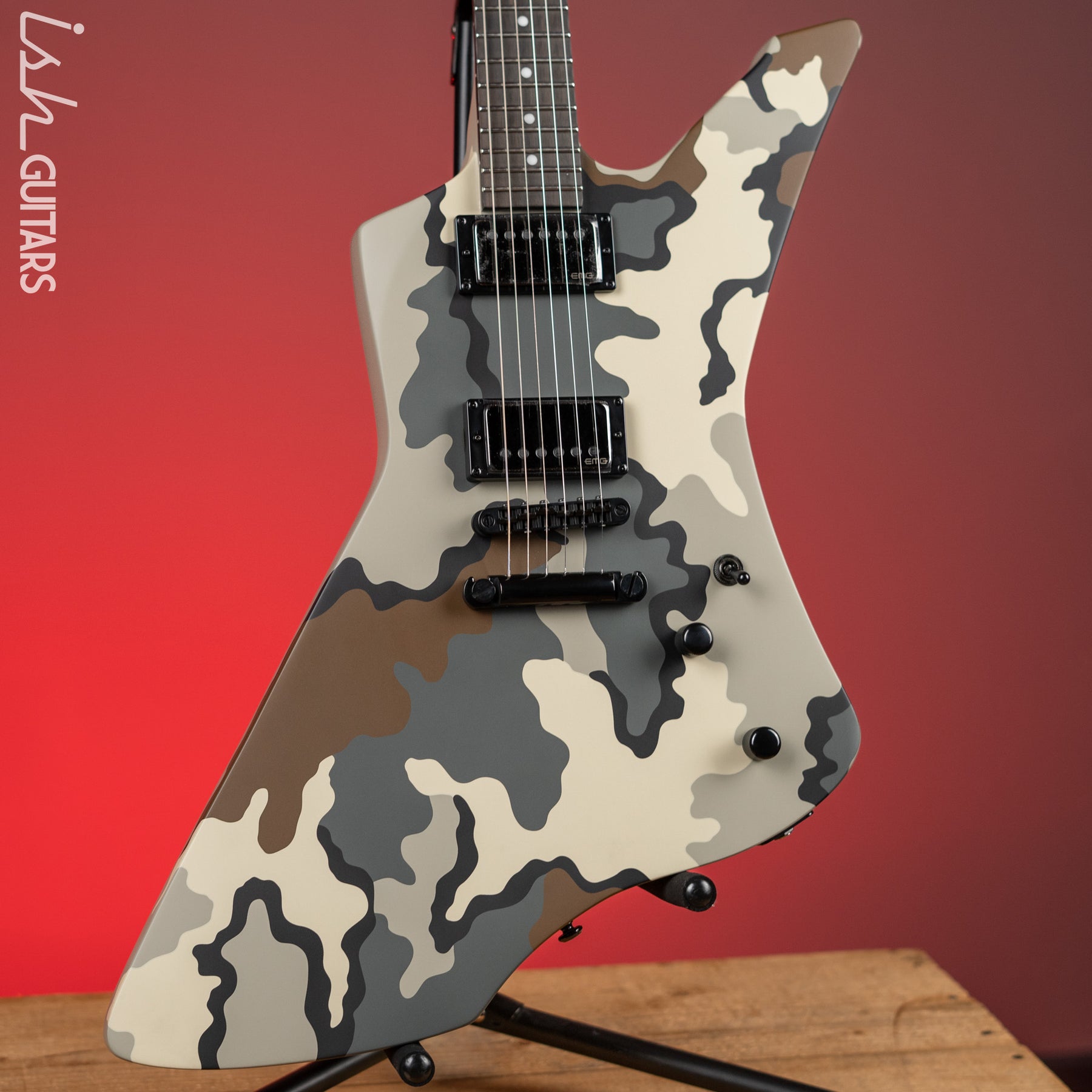 ESP LTD James Hetfield Signature Snakebyte Electric Guitar Camo – Ish ...