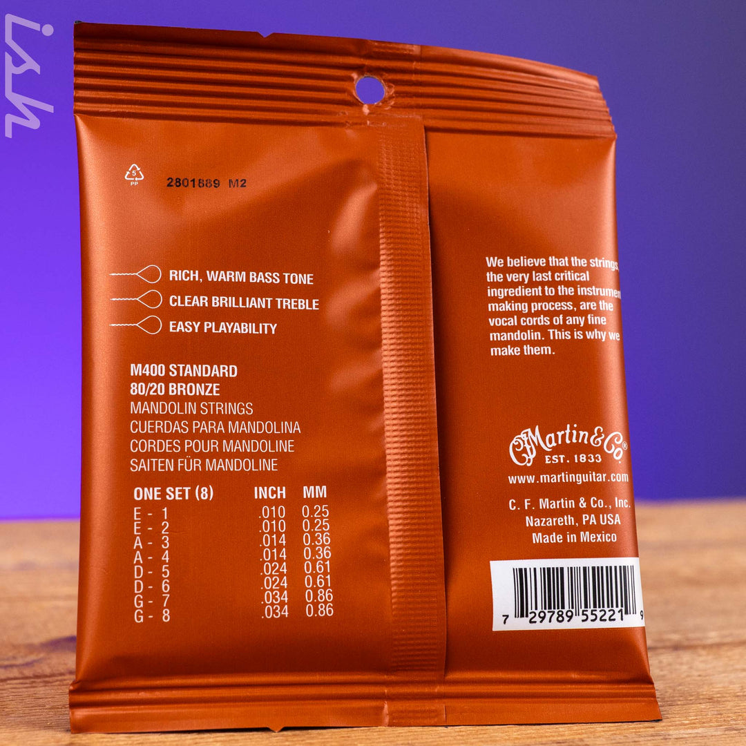 Martin Mandolin Strings M400 80/20 Bronze .010