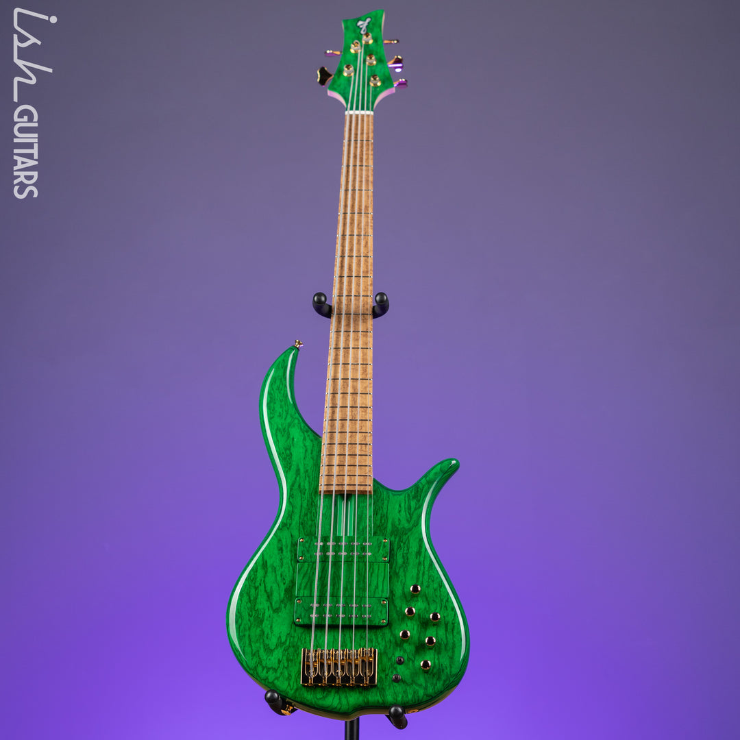 F Bass Deluxe BN5 5-String Bass Transparent Green