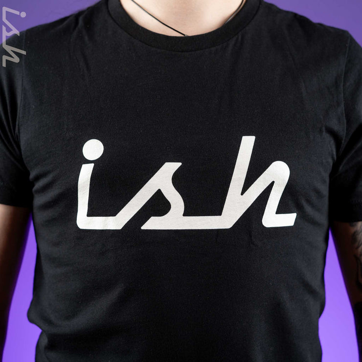 Ish Logo Unisex Black T-Shirt