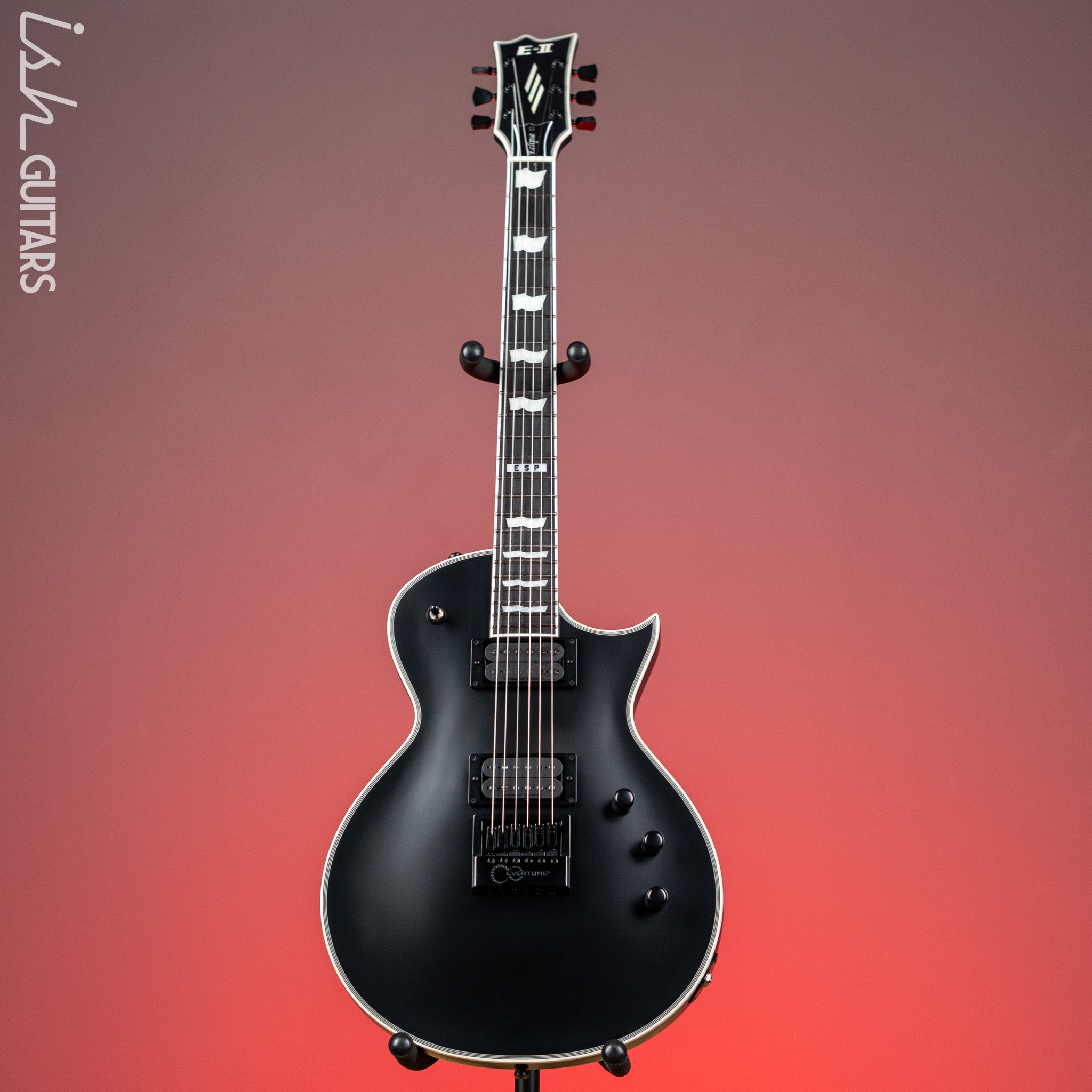 ESP E-II Eclipse EverTune Electric Guitar Black Satin Demo – Ish