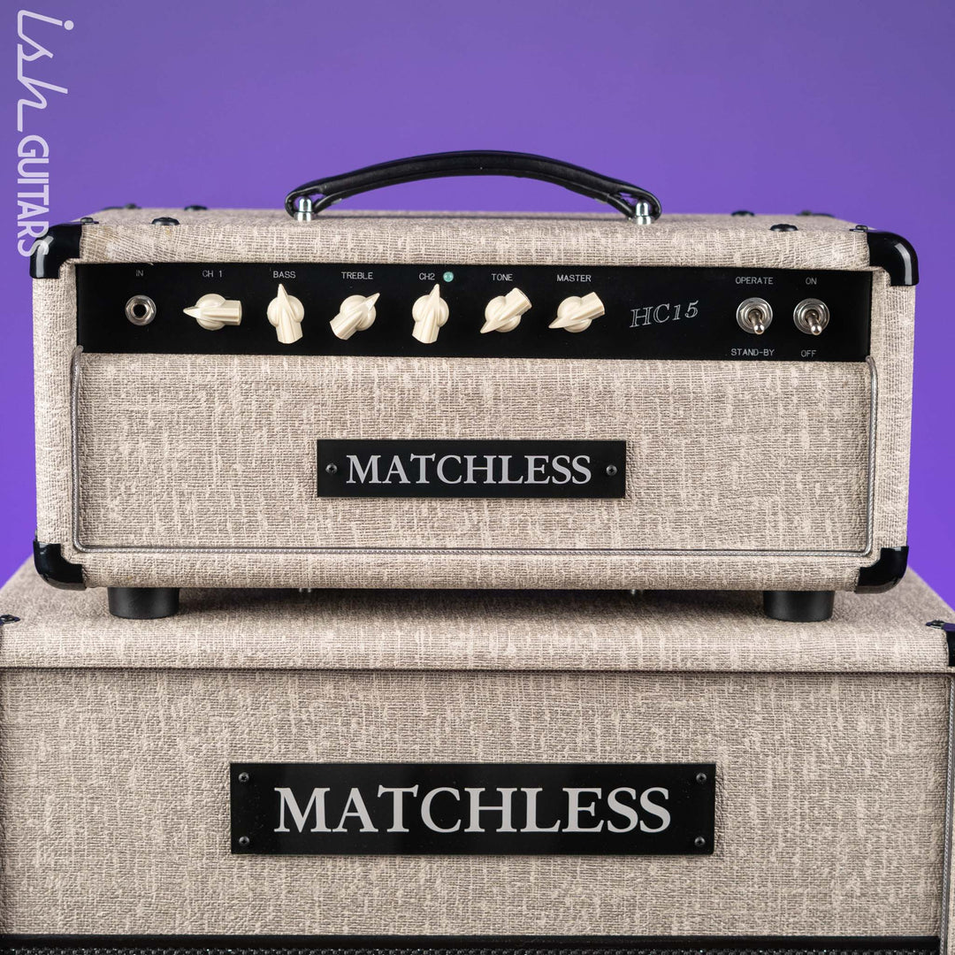 Matchless HC-15 Amplifier Head &amp; ESS 1x12 Cabinet Fawn