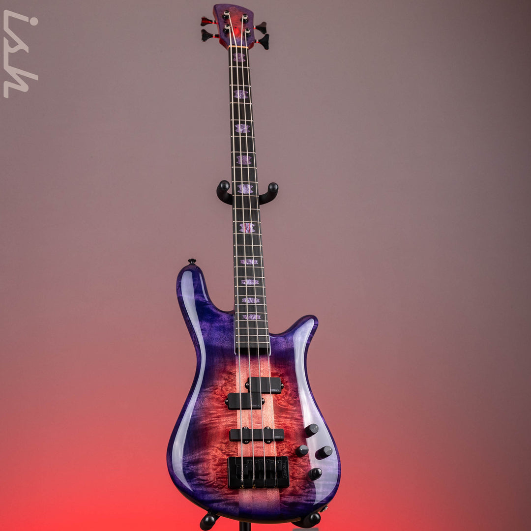 Spector USA NS-2 4-String Bass Black Cherry Purple Reverse Burst