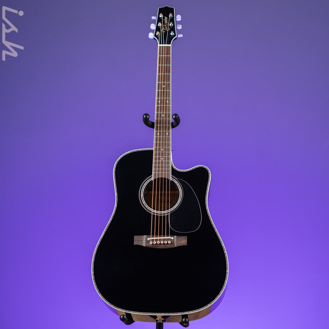 Takamine EF341DX Acoustic-Electric Guitar Black Demo