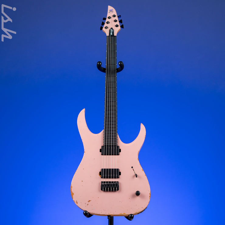 Mayones Duvell Elite Aged 6 Monolith Shell Pink Nitro – Ish Guitars