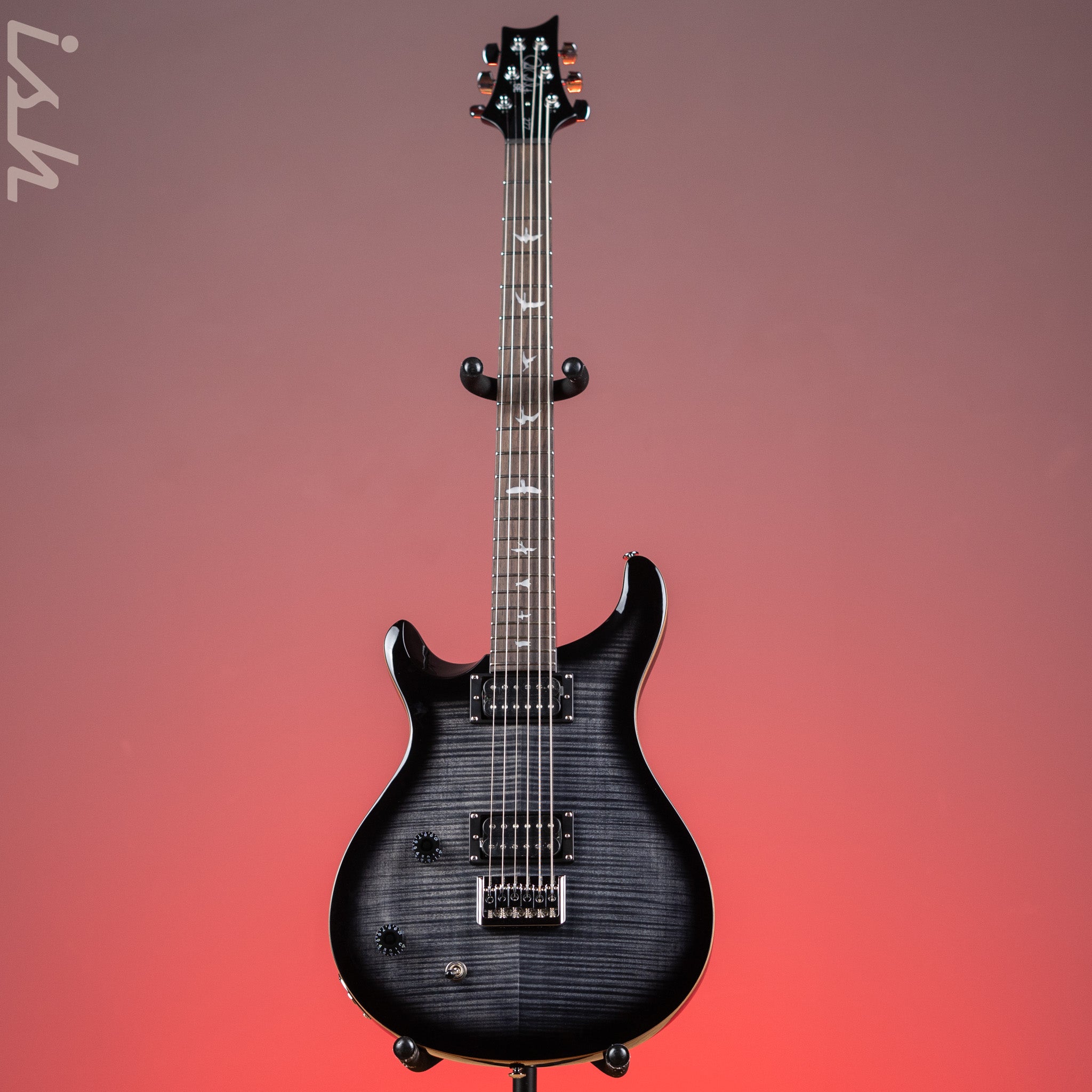 PRS SE 277 Baritone Left Handed Electric Guitar Charcoal Burst