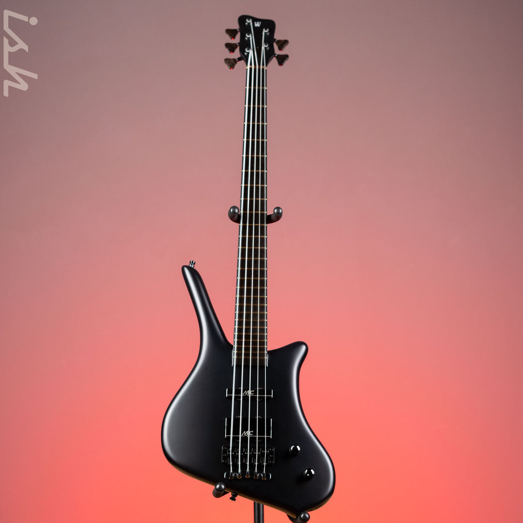 Ish x Warwick Dolphin SN TCS Custom Shop Endangered Species 5-String Bass Black Satin Ebony Fretboard Pre-Order