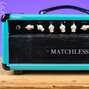 Matchless HC-15 Amp Head Turquoise/Black/Silver