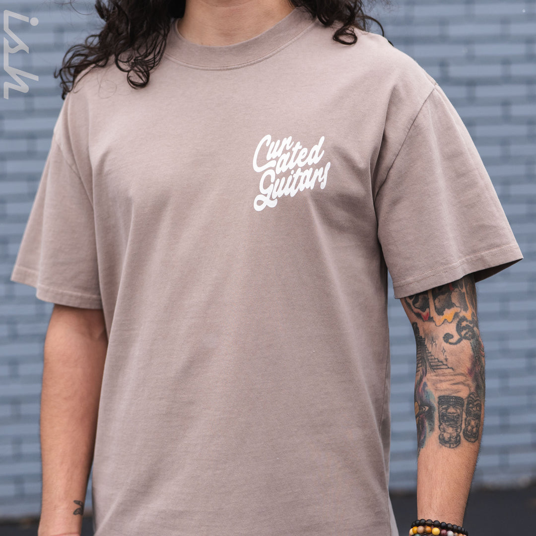 Ish Cactus Heavy Faded Tee - Faded Mushroom