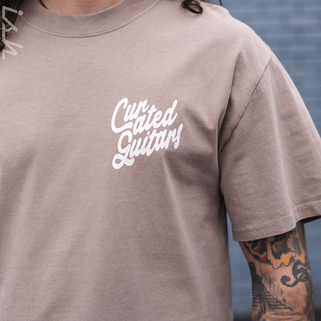 Ish Cactus Heavy Faded Tee - Faded Mushroom