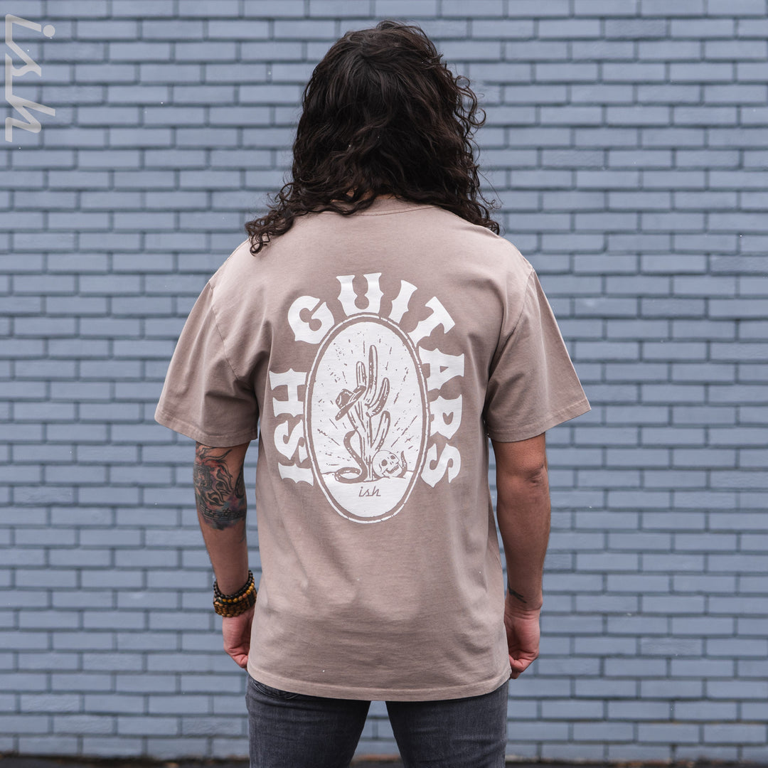 Ish Cactus Heavy Faded Tee - Faded Mushroom