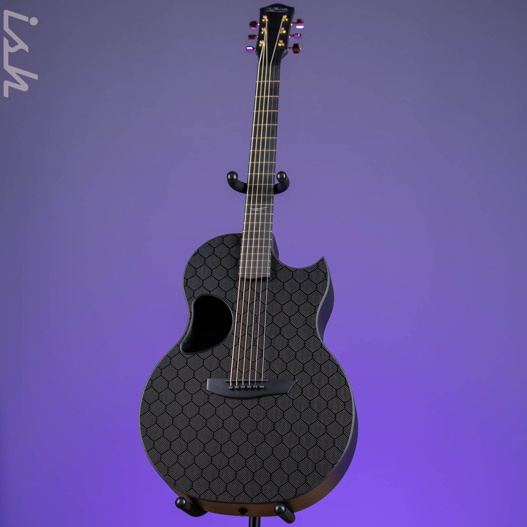 McPherson Sable Honeycomb Carbon Acoustic-Electric Guitar Gold Hardware
