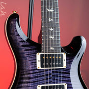 PRS Custom 24 Electric Guitar 10-Top Purple Iris Smoke Burst