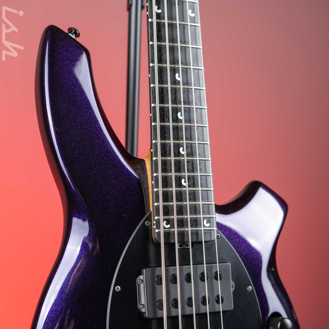 2018 Ernie Ball Music Man Bongo 5 String Limited Edition Barolo Purple