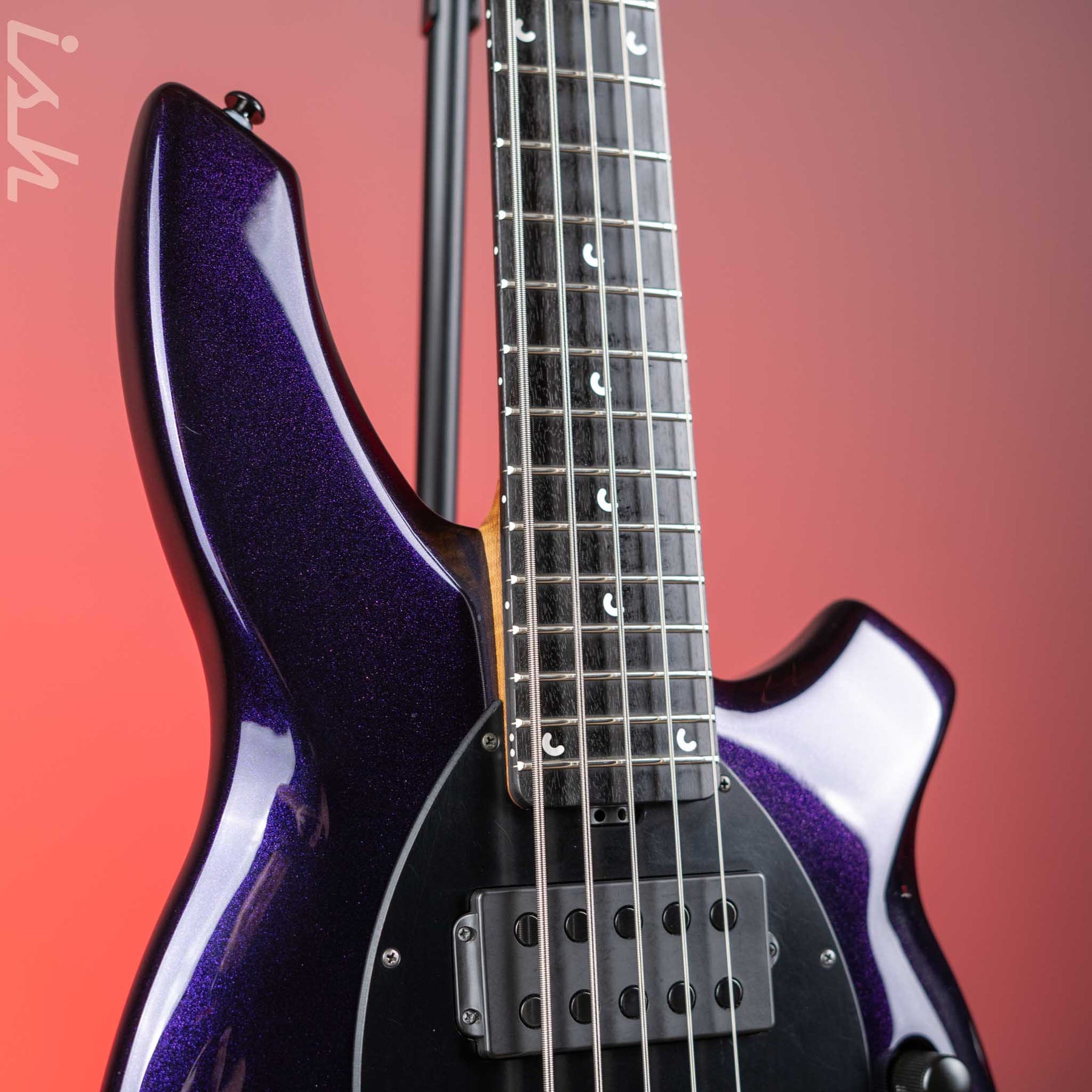 2018 Ernie Ball Music Man Bongo 5 String Limited Edition Barolo Purple ...