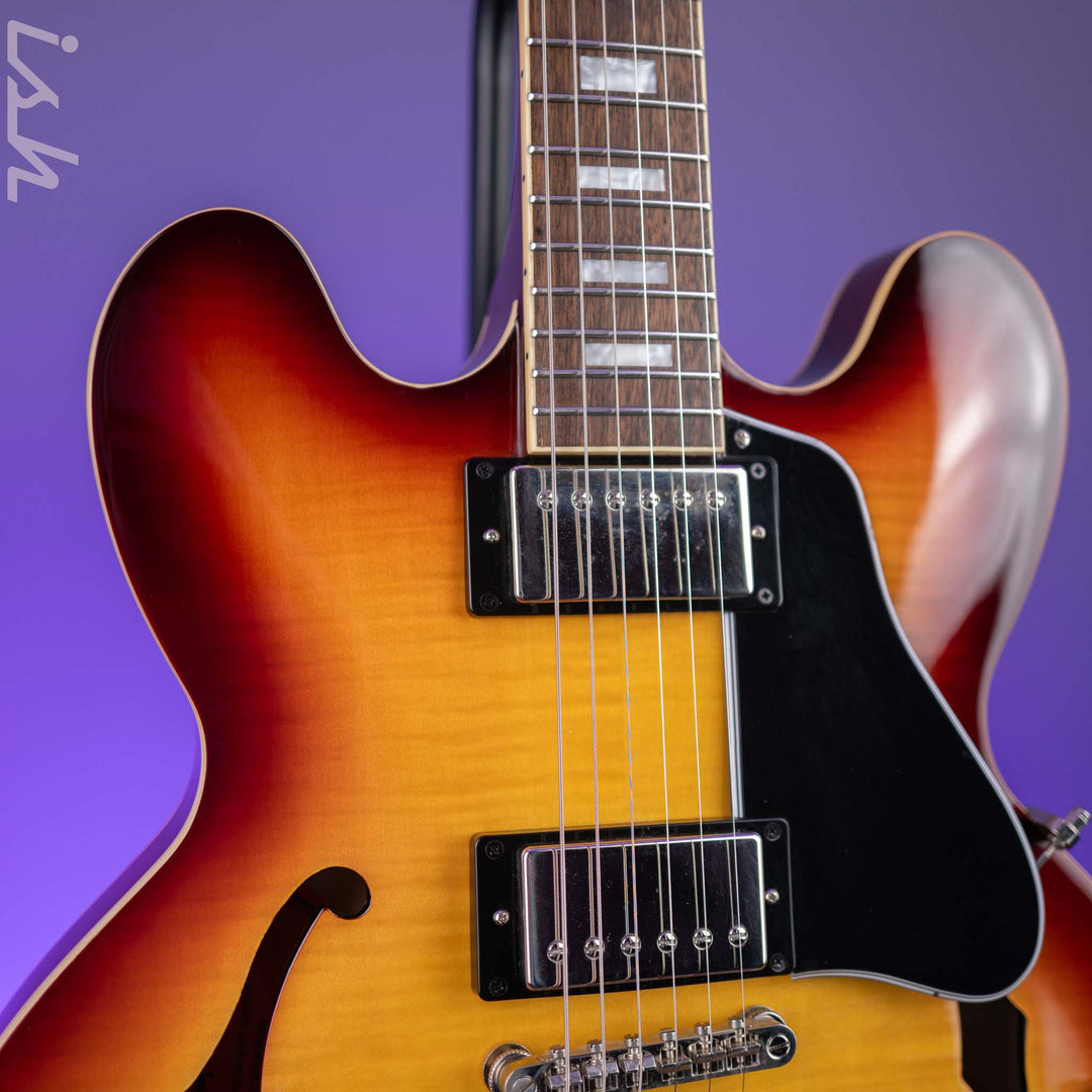 2020 Epiphone ES-335 Figured Semi-Hollow Raspberry Tea Burst