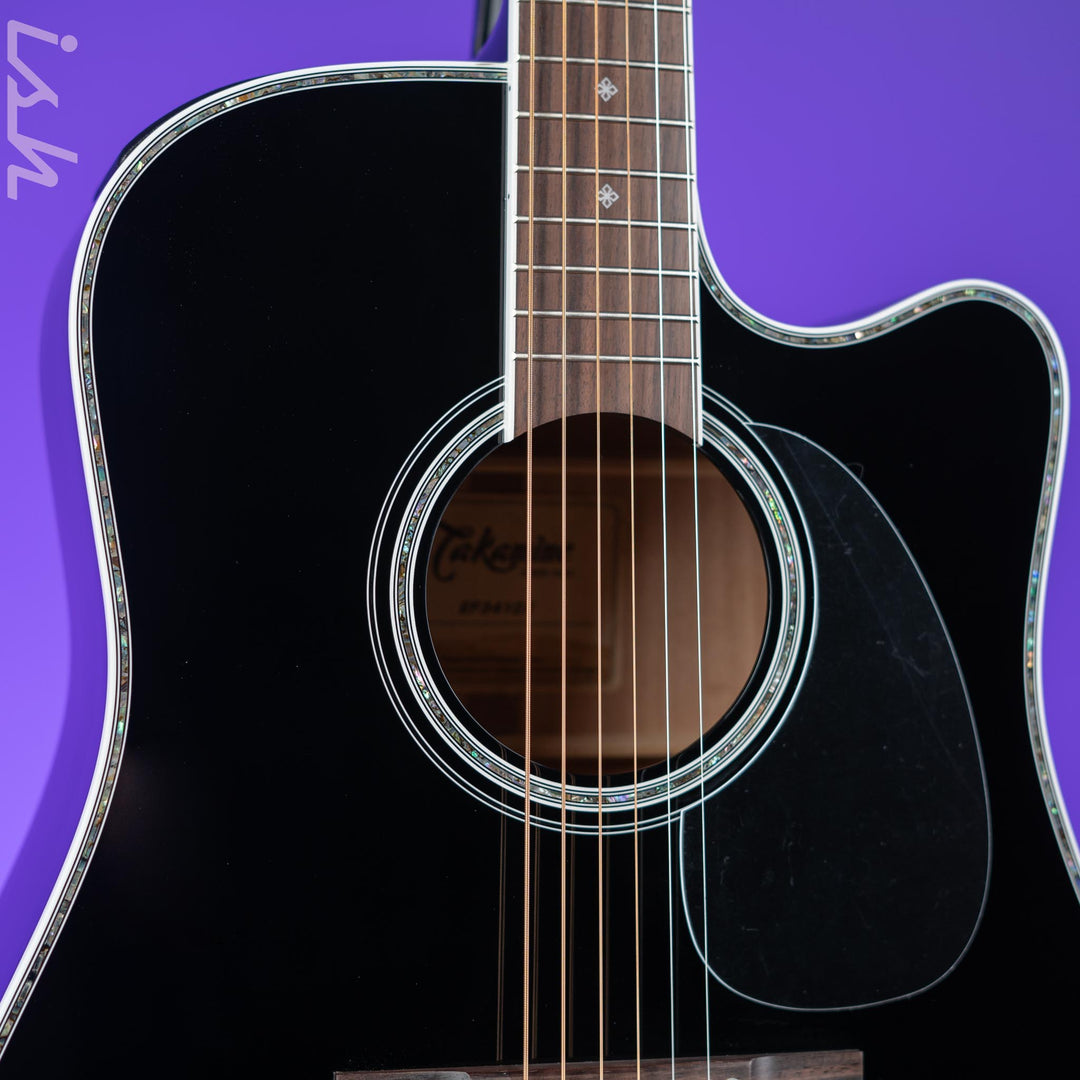 Takamine EF341DX Acoustic-Electric Guitar Black Demo