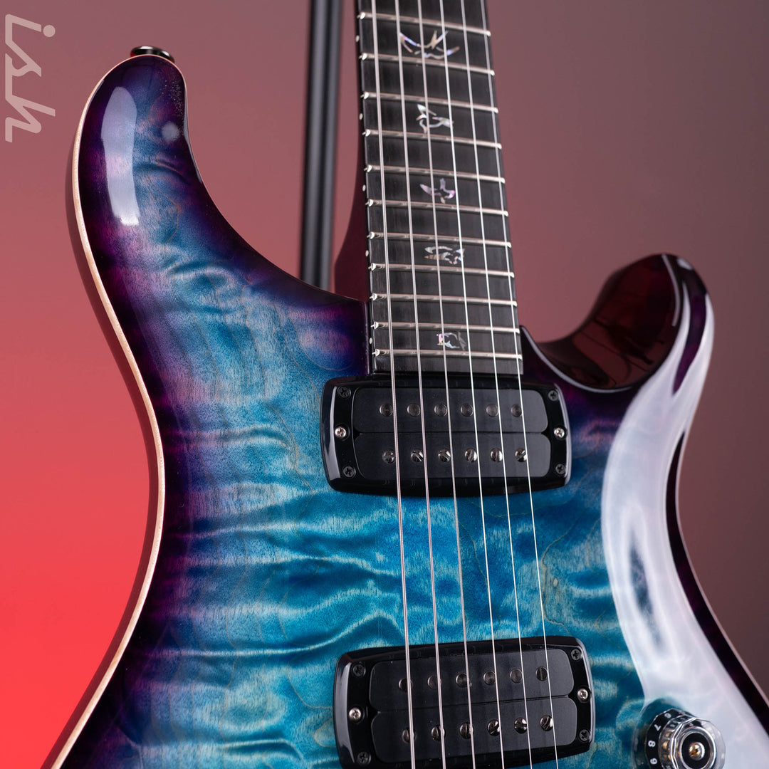 PRS Wood Library Custom 24-08 10-Top Aquableux Purple Burst