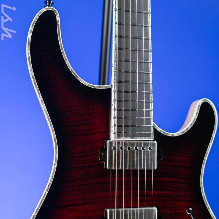 Mayones Regius PRO 6 Transparent Dirty-Red Burst Gloss