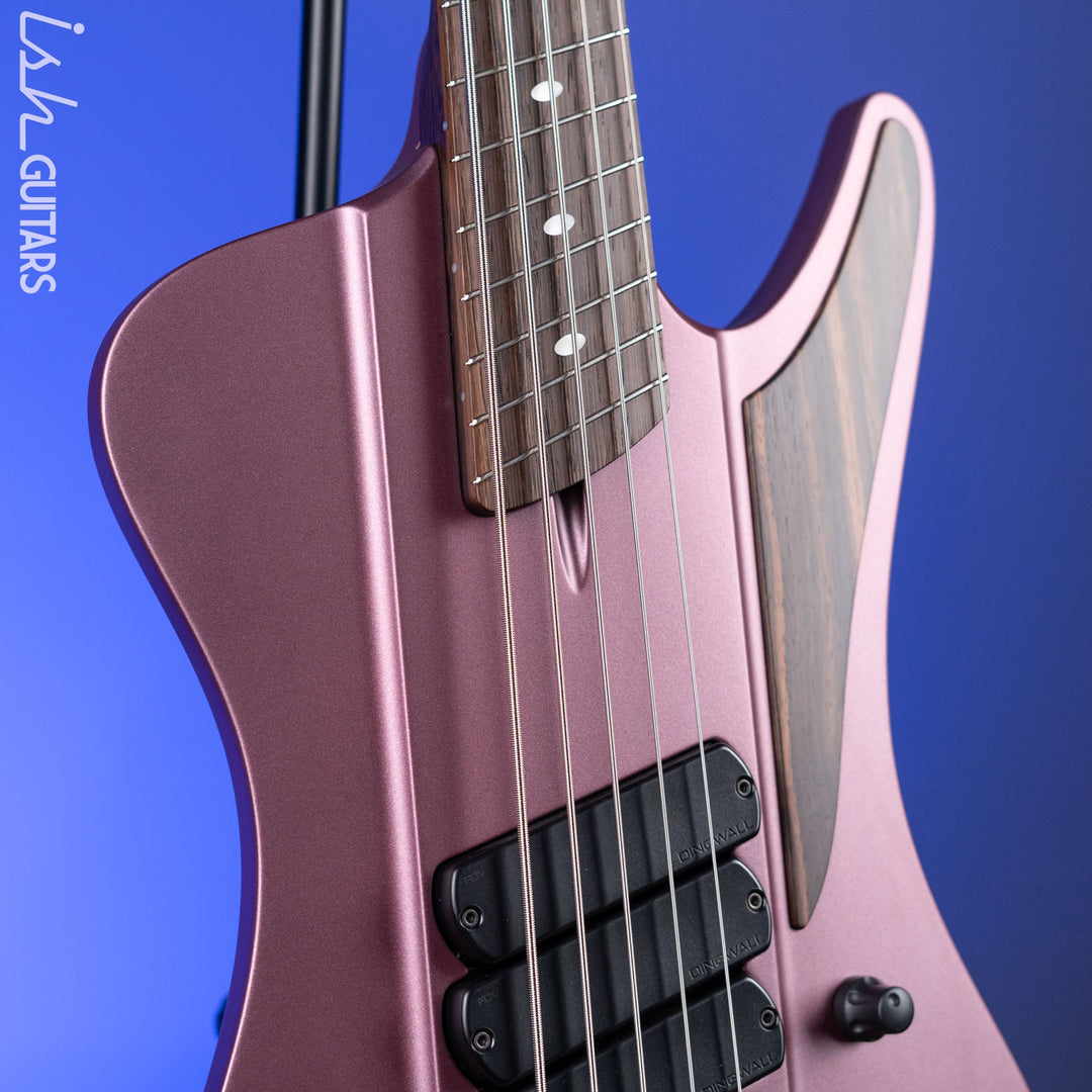 Dingwall D-Roc Custom 5-String Bass Guitar Burgundy Mist Metallic