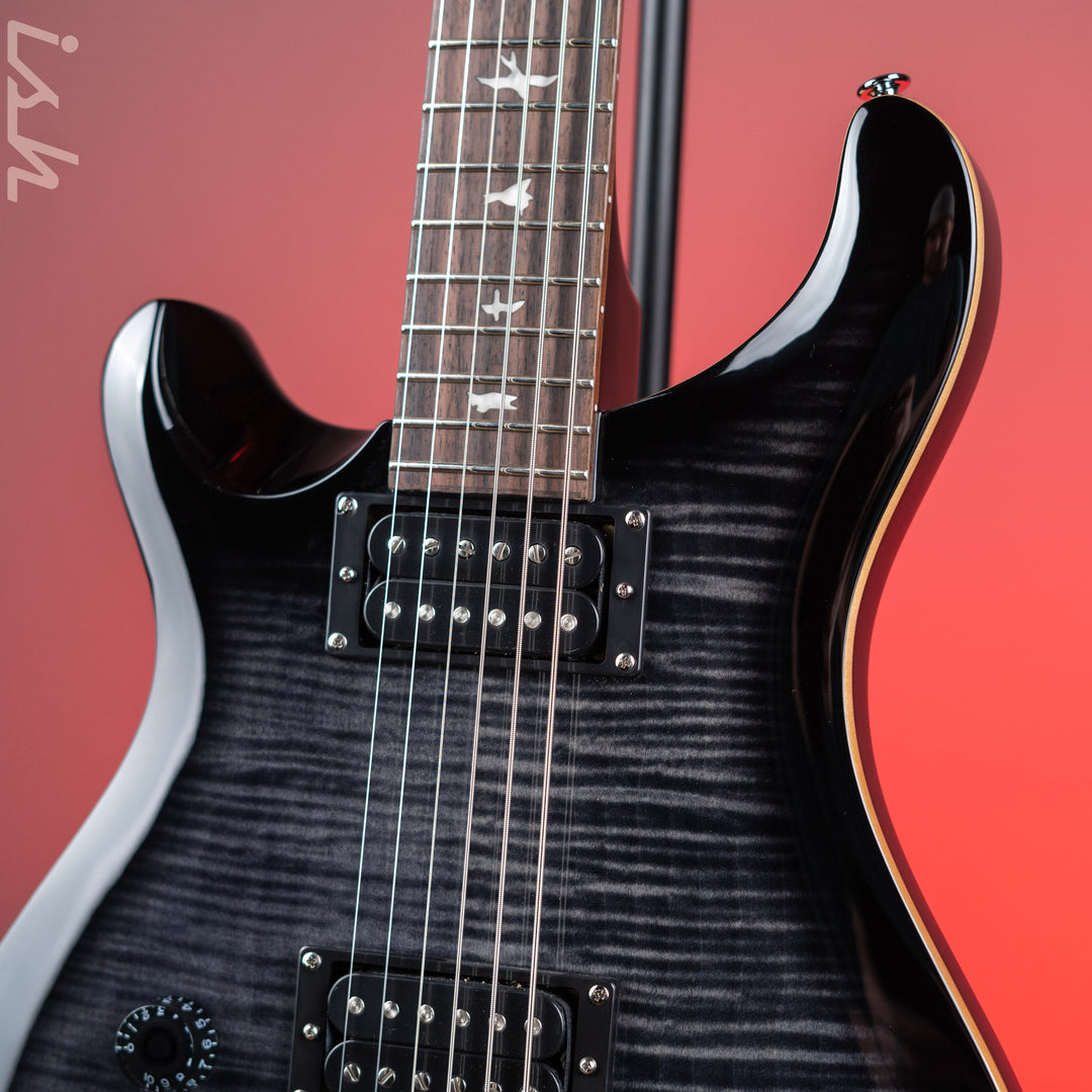 PRS SE 277 Baritone Left Handed Electric Guitar Charcoal Burst