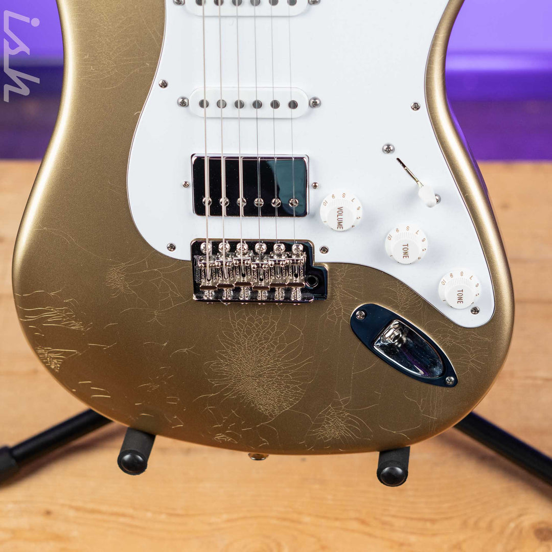LSL Saticoy HSS 22 Fret Classic S Gold Aged Roasted Maple Neck