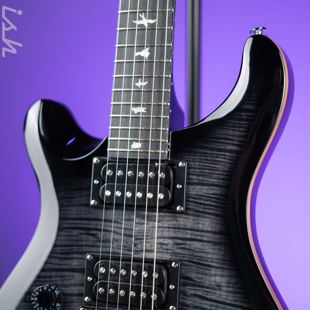 PRS SE Custom 24 “Floyd” Left-Handed Charcoal Burst