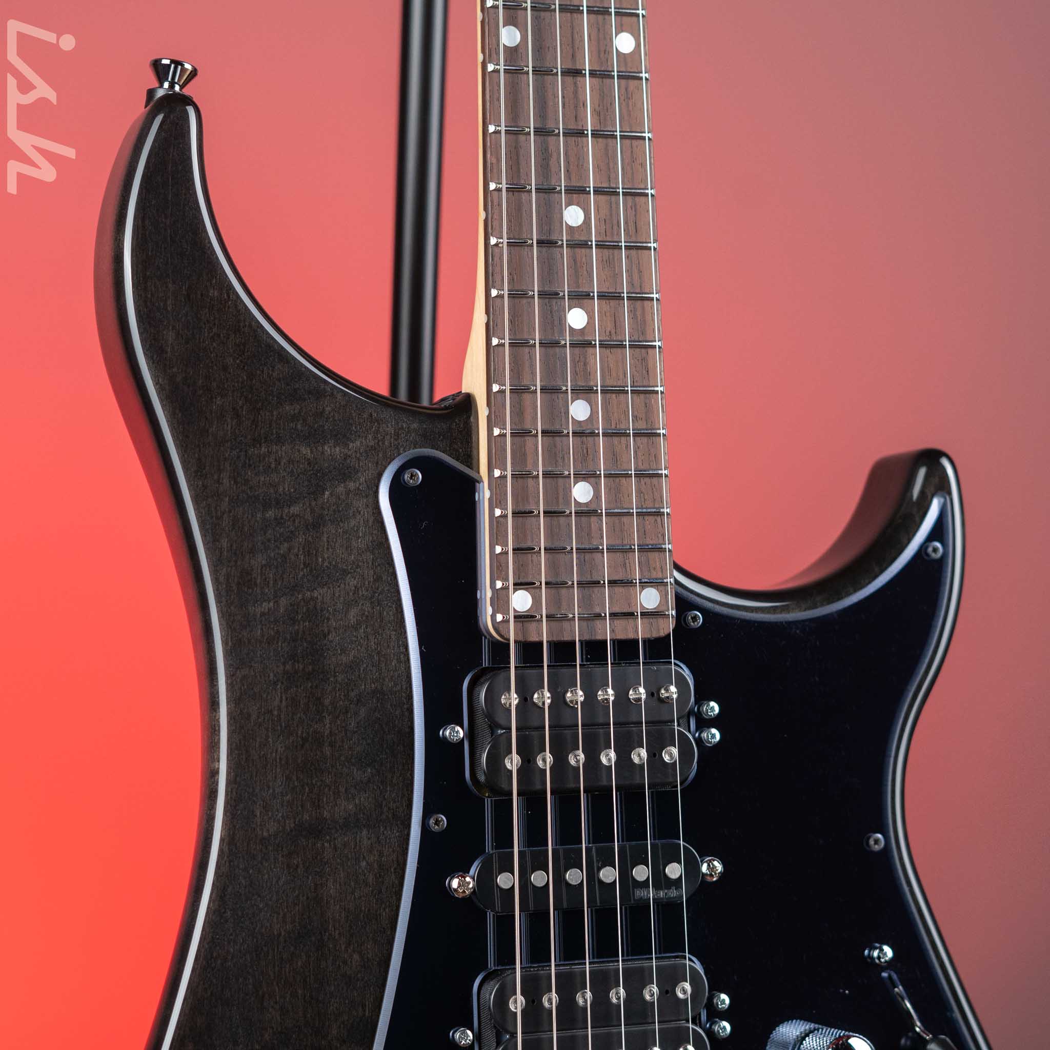 Vigier Excalibur Shawn Lane Master Signature Clear Black – Ish Guitars