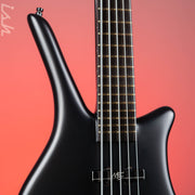 Ish x Warwick Dolphin SN TCS Custom Shop Endangered Species 5-String Bass Black Satin Ebony Fretboard Pre-Order