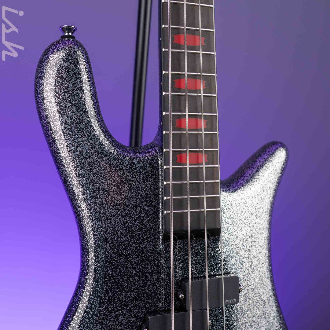 Spector Euro4LX Rachel Bolan Signature Black Metallic Flake