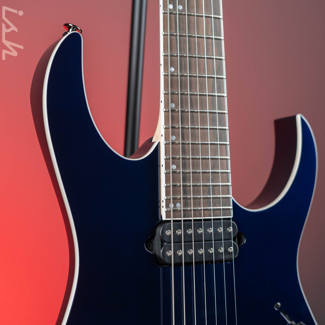 Ibanez Prestige RG2027XL 7-String Electric Guitar Deep Tide Blue