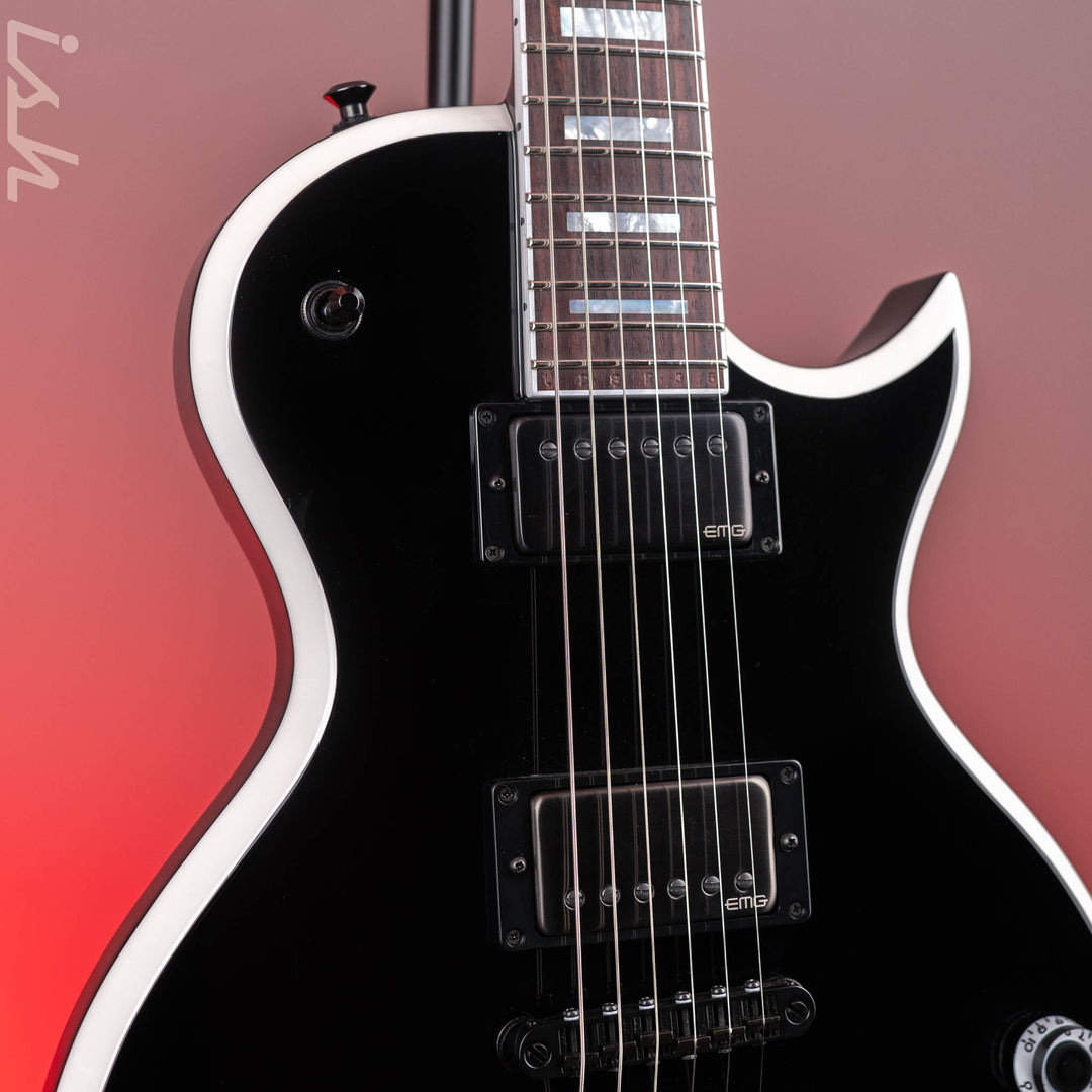 Jackson Custom Shop USA Marty Friedman Signature MF-1 Black Gloss White Bevel