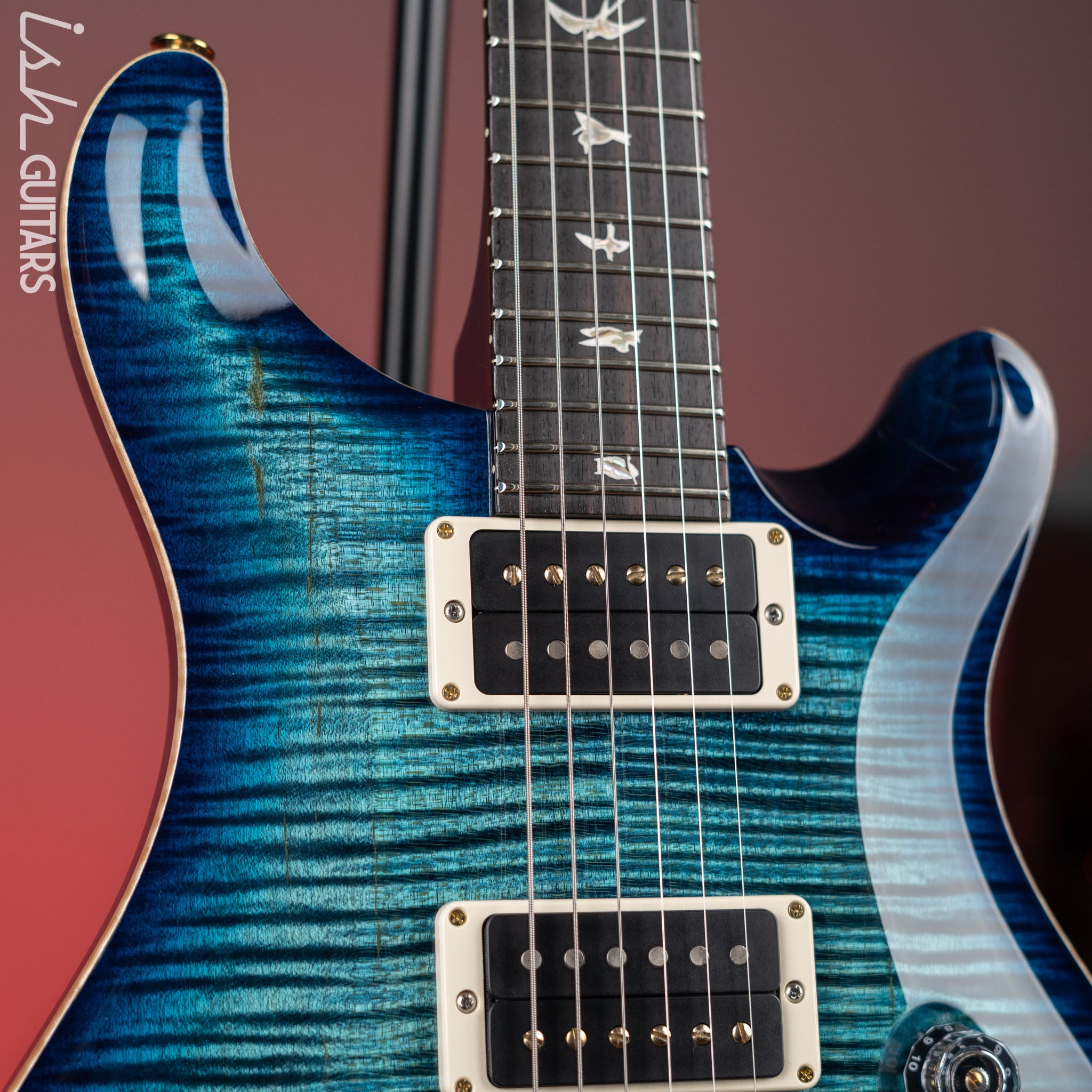 PRS Custom 24 Electric Guitar 10-Top Cobalt Blue – Ish Guitars
