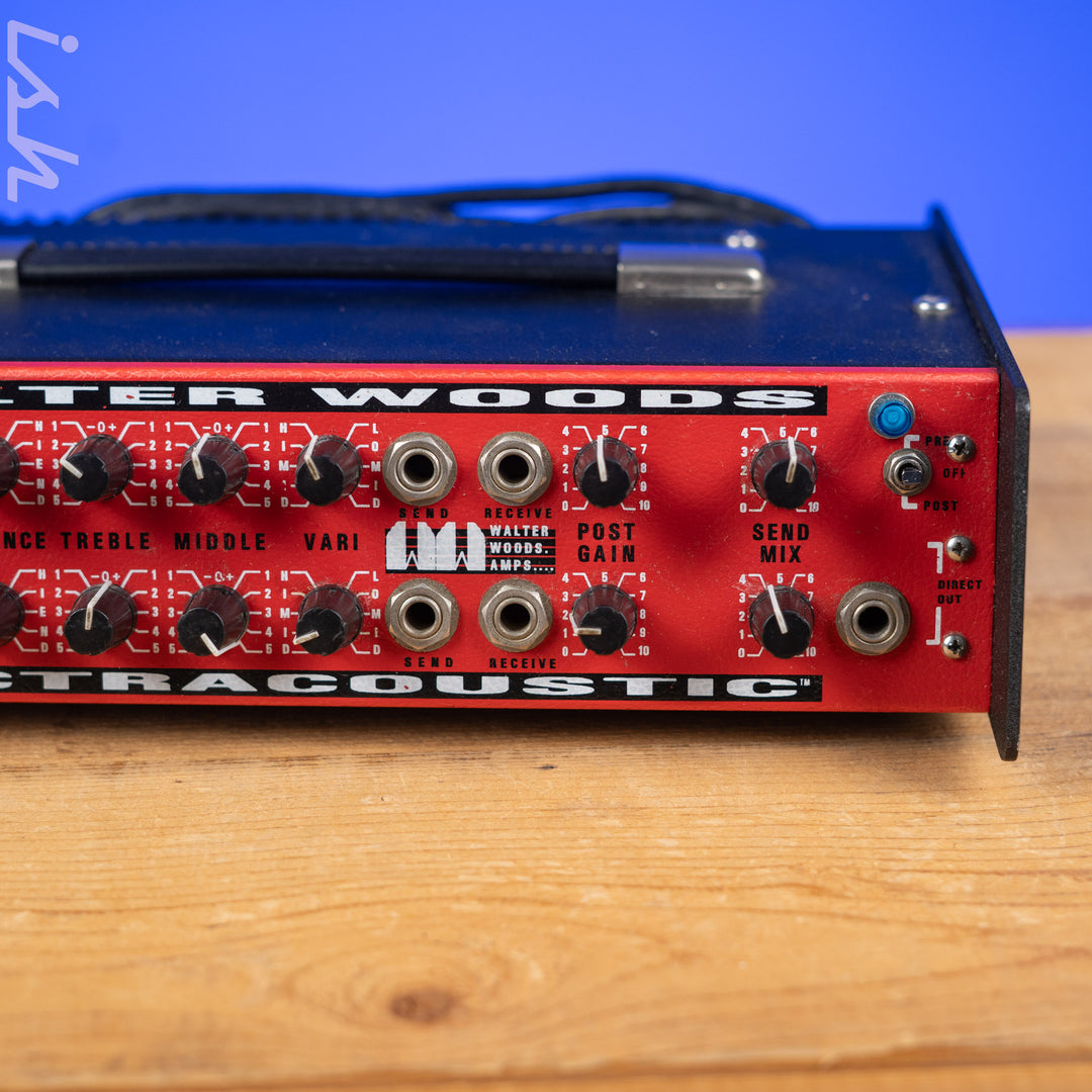 2000s Walter Woods Electracoustic Ultra Hi-Power 1200w Bass Amplifier (Blue Light)