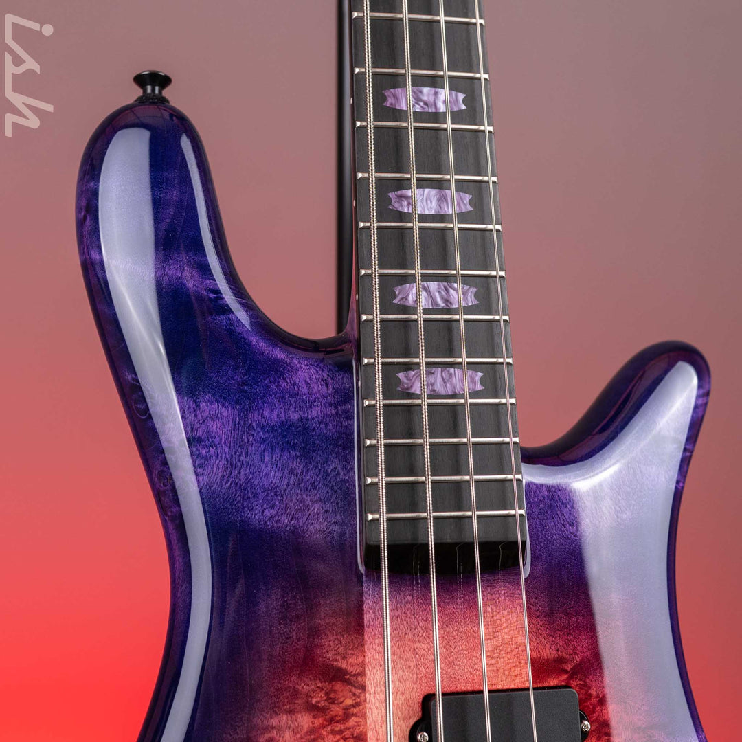 Spector USA NS-2 4-String Bass Black Cherry Purple Reverse Burst