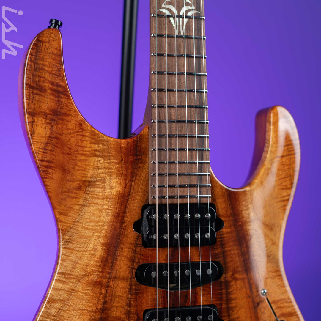 2015 Suhr Modern Carve Top Natural Curl Koa