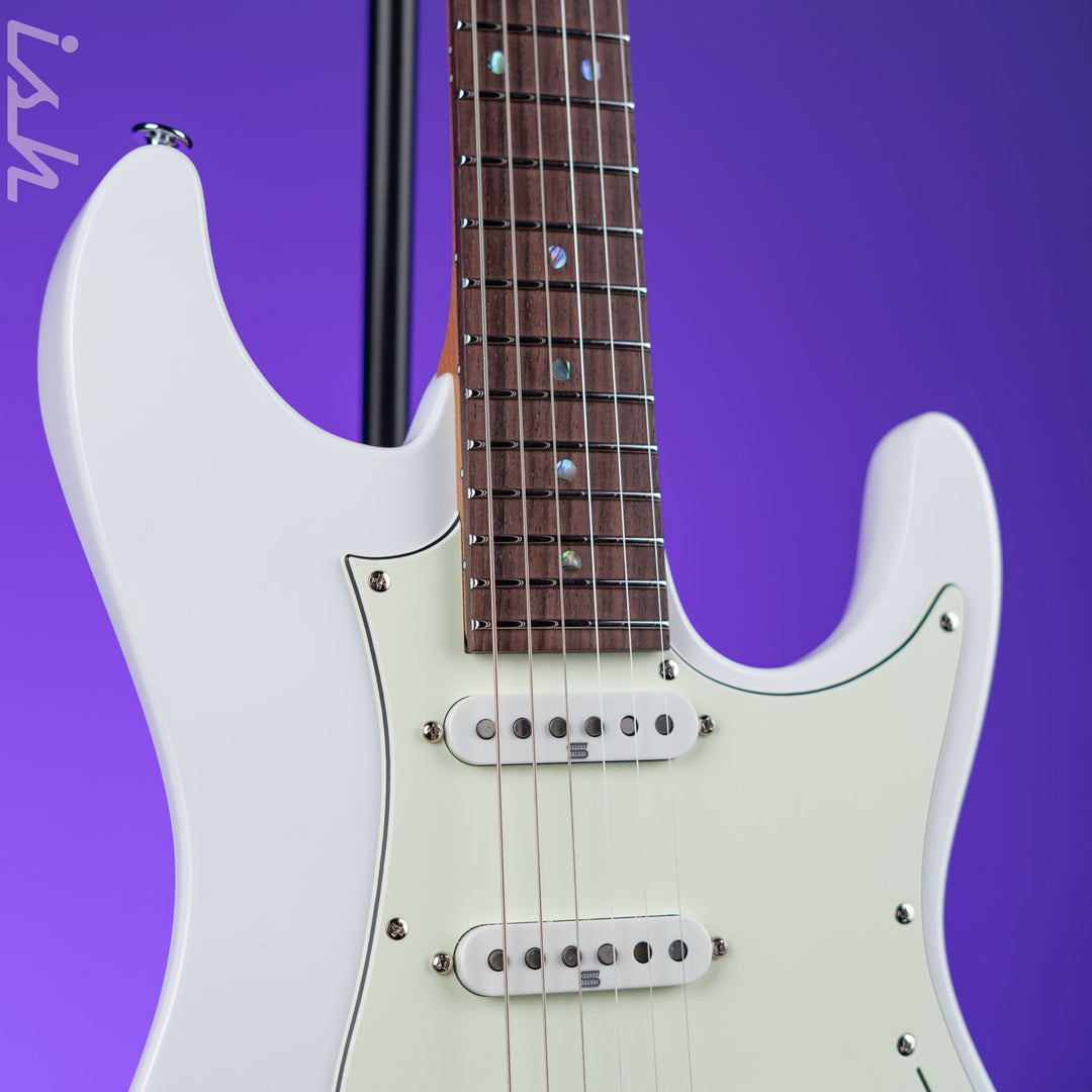 Ibanez LM1 Luca Mantovanelli Signature Prestige Electric Guitar Luna White Demo