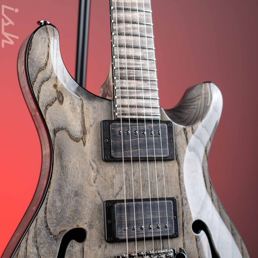 2021 PRS Private Stock Hollowbody II Piezo 24 Fret Swamp Ash Grey Wash