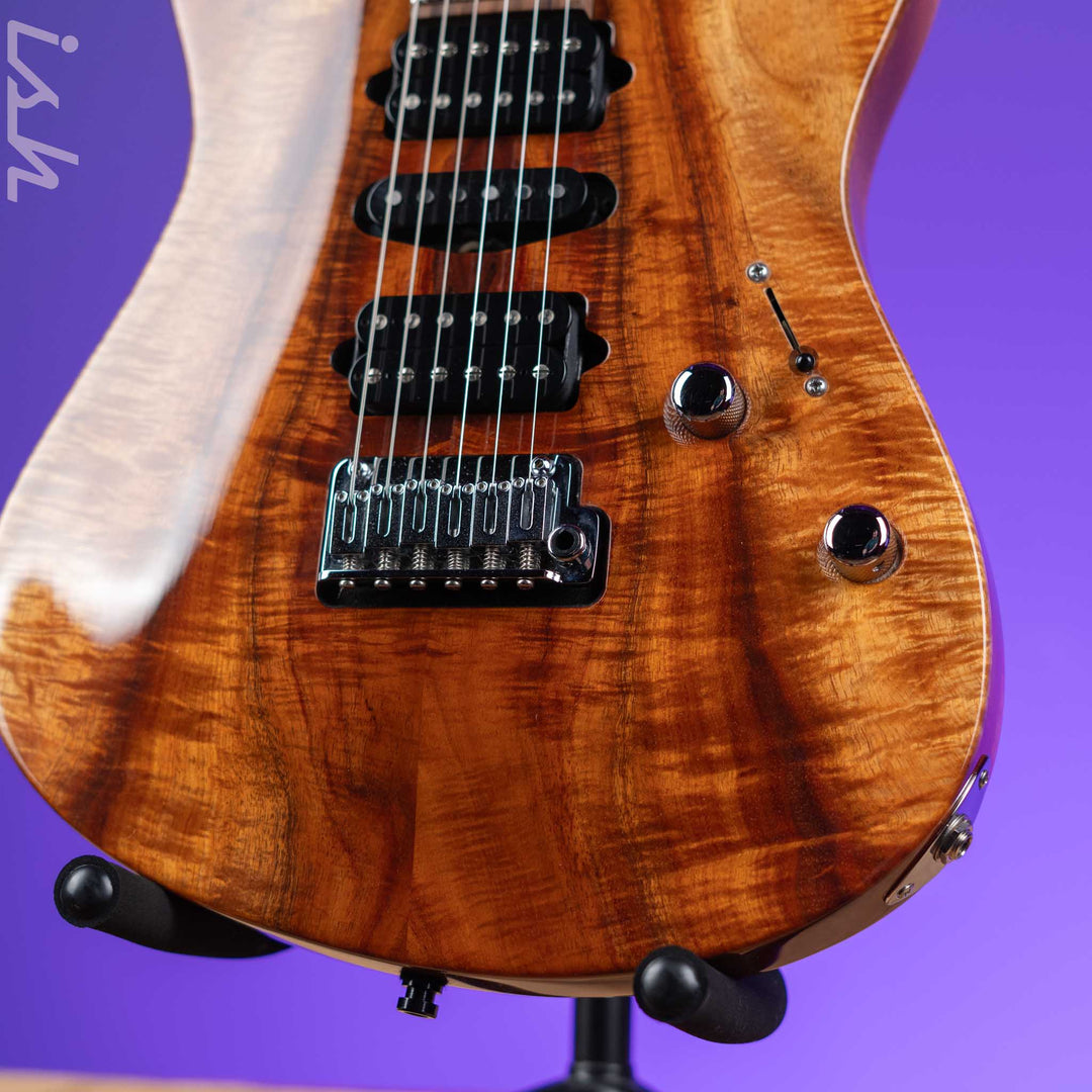 2015 Suhr Modern Carve Top Natural Curl Koa