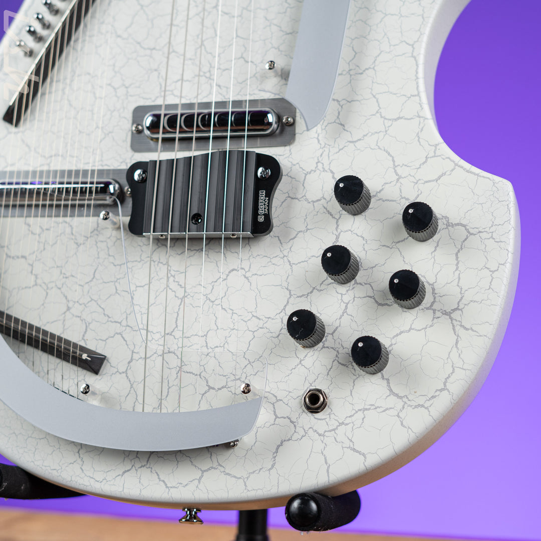 Danelectro Coral Sitar Reissue Guitar White Crackle