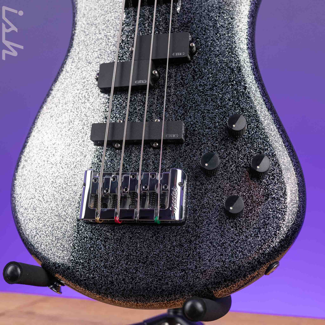 Spector Euro4LX Rachel Bolan Signature Black Metallic Flake