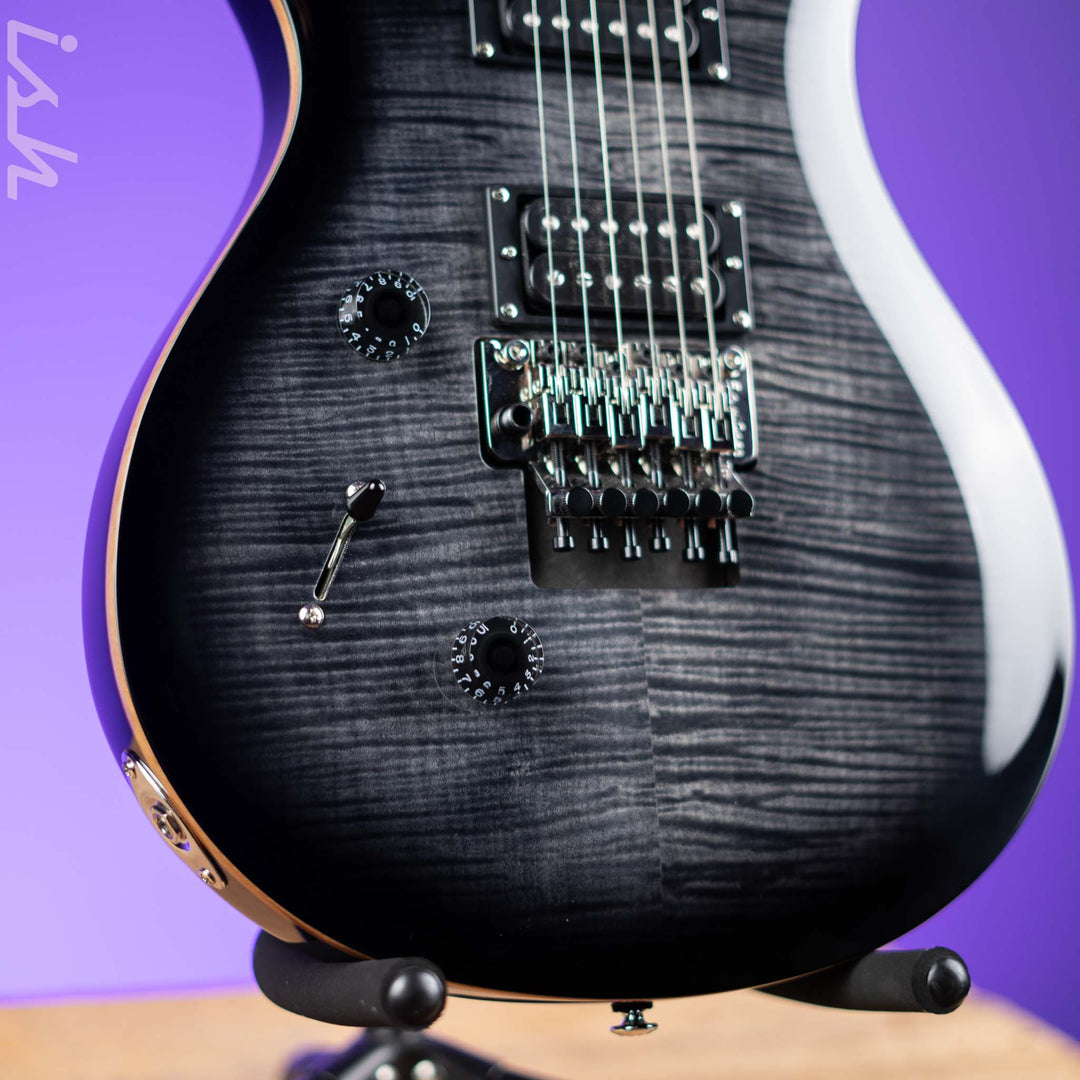 PRS SE Custom 24 “Floyd” Left-Handed Charcoal Burst