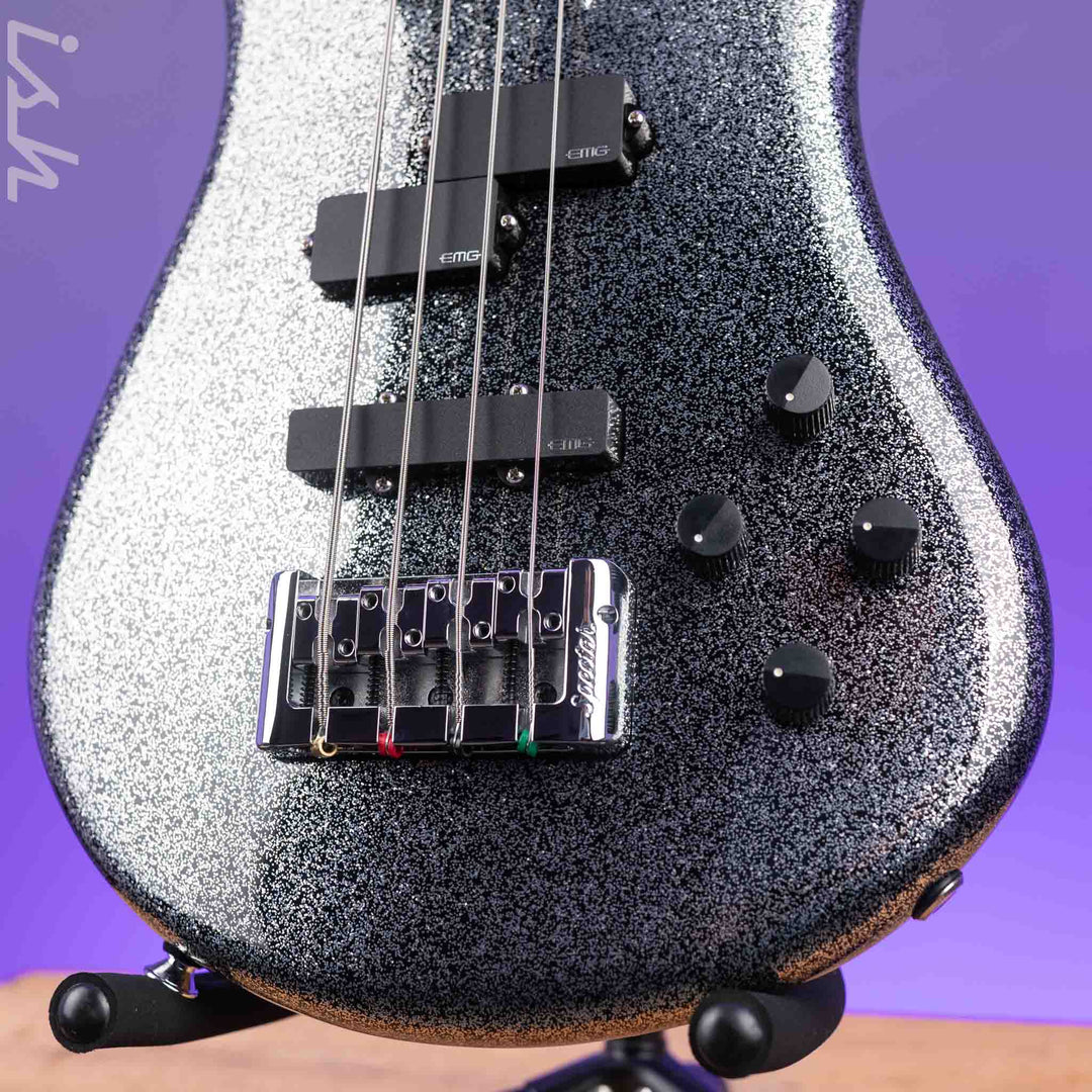 Spector Euro4LX Rachel Bolan Signature Black Metallic Flake
