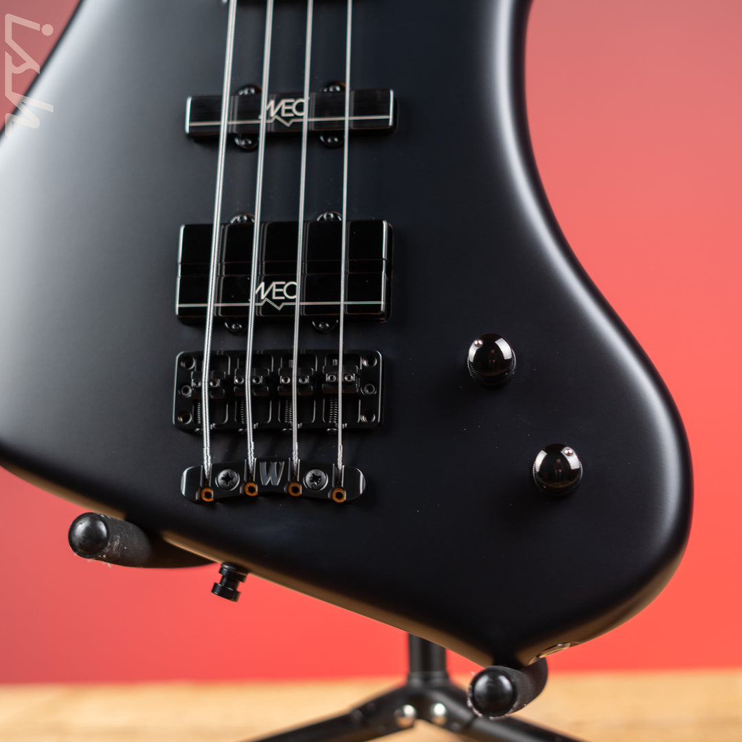 Ish x Warwick Dolphin SN TCS Custom Shop Endangered Species 4-String Bass Black Satin Wenge Fretboard