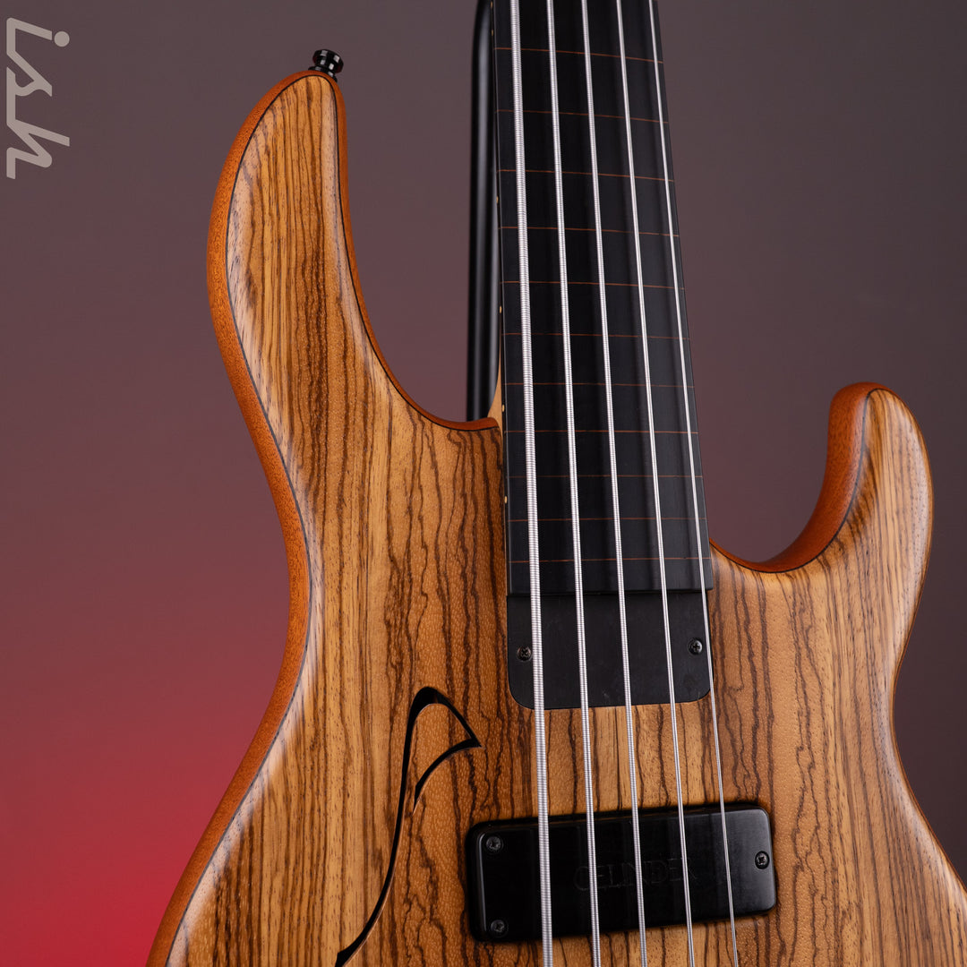 2001 Celinder Aura 5-String Bass Natural *Owned by Richard Bona*