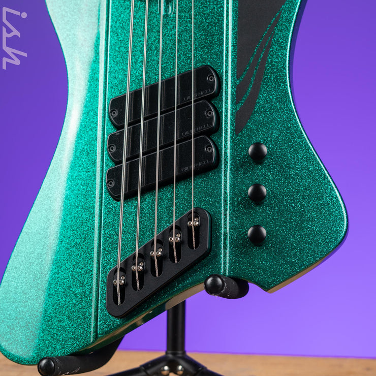 Dingwall D-Roc Standard 5-String Bass Aquamarine Metalflake Gloss Demo